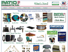 Tablet Screenshot of patioproducts.com